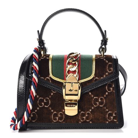 gucci sylvie mini chain bag uk|Gucci Sylvie GG velvet mini bag.